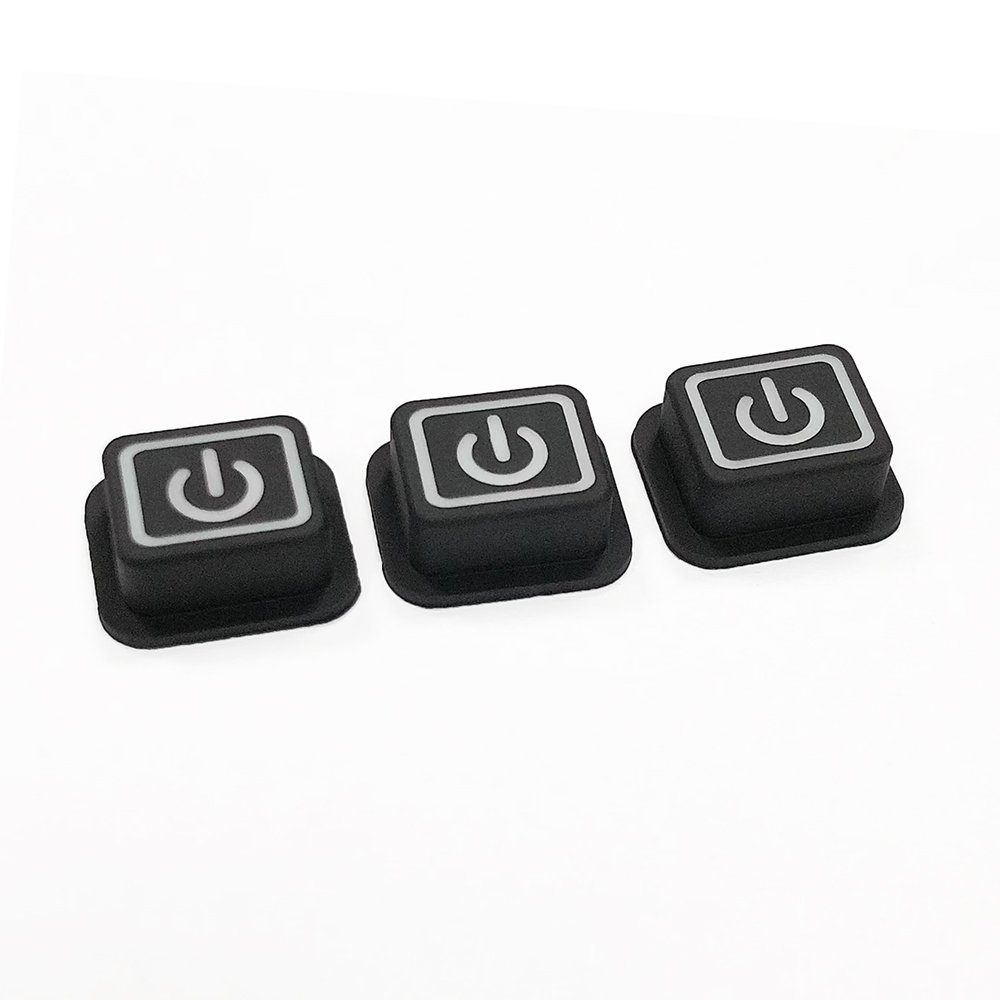 Maker Stock made products single tactile coated cap pad cover plug silicone rubber push button switch
