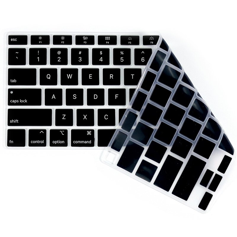 Colorful keyboard protective film suitable for Spanish keyboards made of waterproof and dustproof silicone material