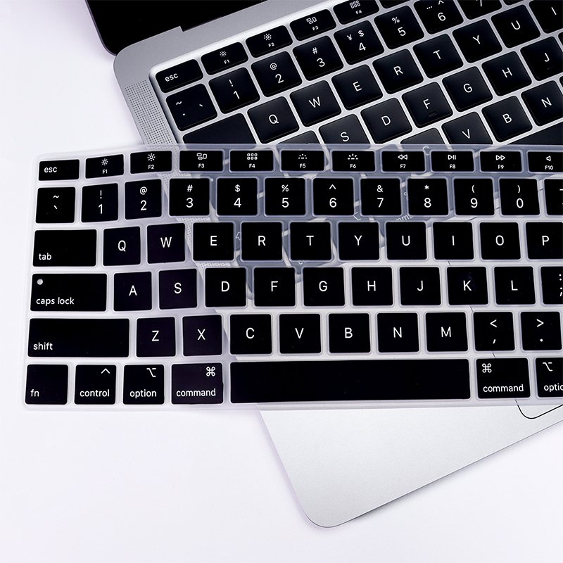 Colorful keyboard protective film suitable for Spanish keyboards made of waterproof and dustproof silicone material