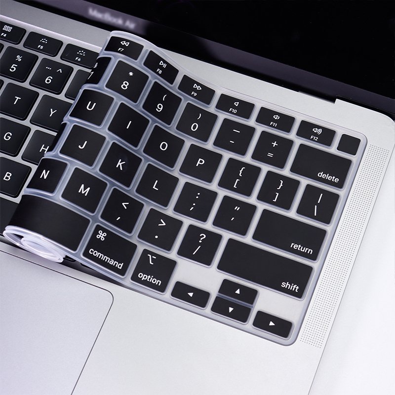 Colorful keyboard protective film suitable for Spanish keyboards made of waterproof and dustproof silicone material