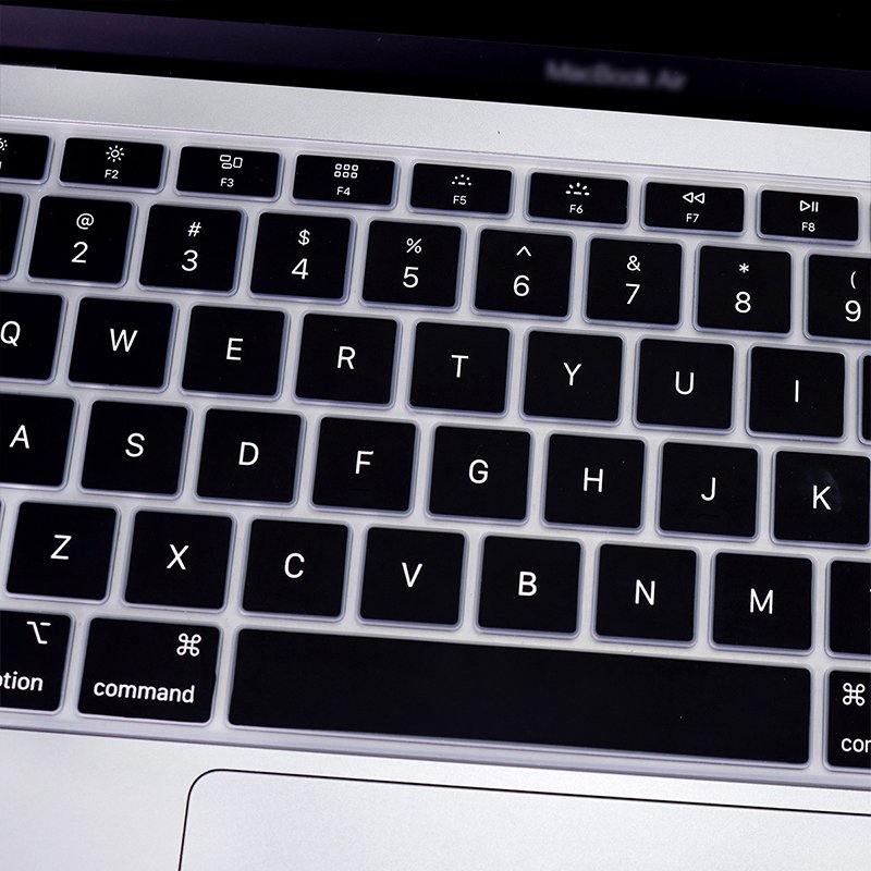 Colorful keyboard protective film suitable for Spanish keyboards made of waterproof and dustproof silicone material