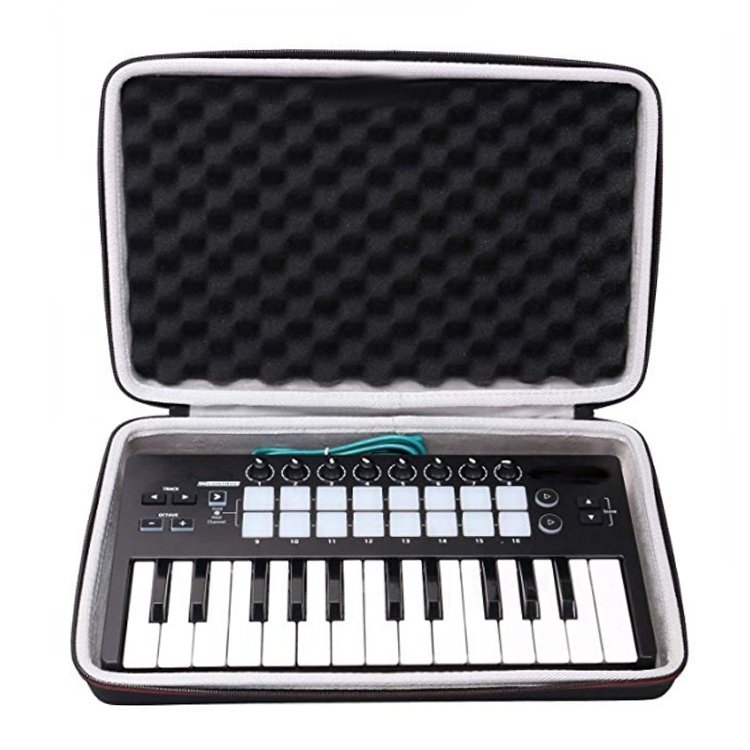 Abecedarian Electronic Organ Keyboard Organ Music Students Portable EVA Case For 61-Key 54-Key Dual Zipper EVA Case