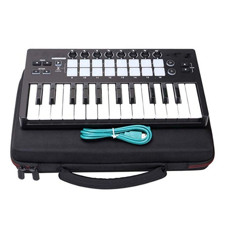 Abecedarian Electronic Organ Keyboard Organ Music Students Portable EVA Case For 61-Key 54-Key Dual Zipper EVA Case