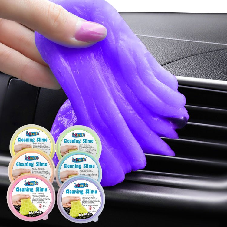 Istudio Cleaning Slime Oem Custom Logo Keyboard Car Interior Cleaning Gel Red Star Cleaning Slime