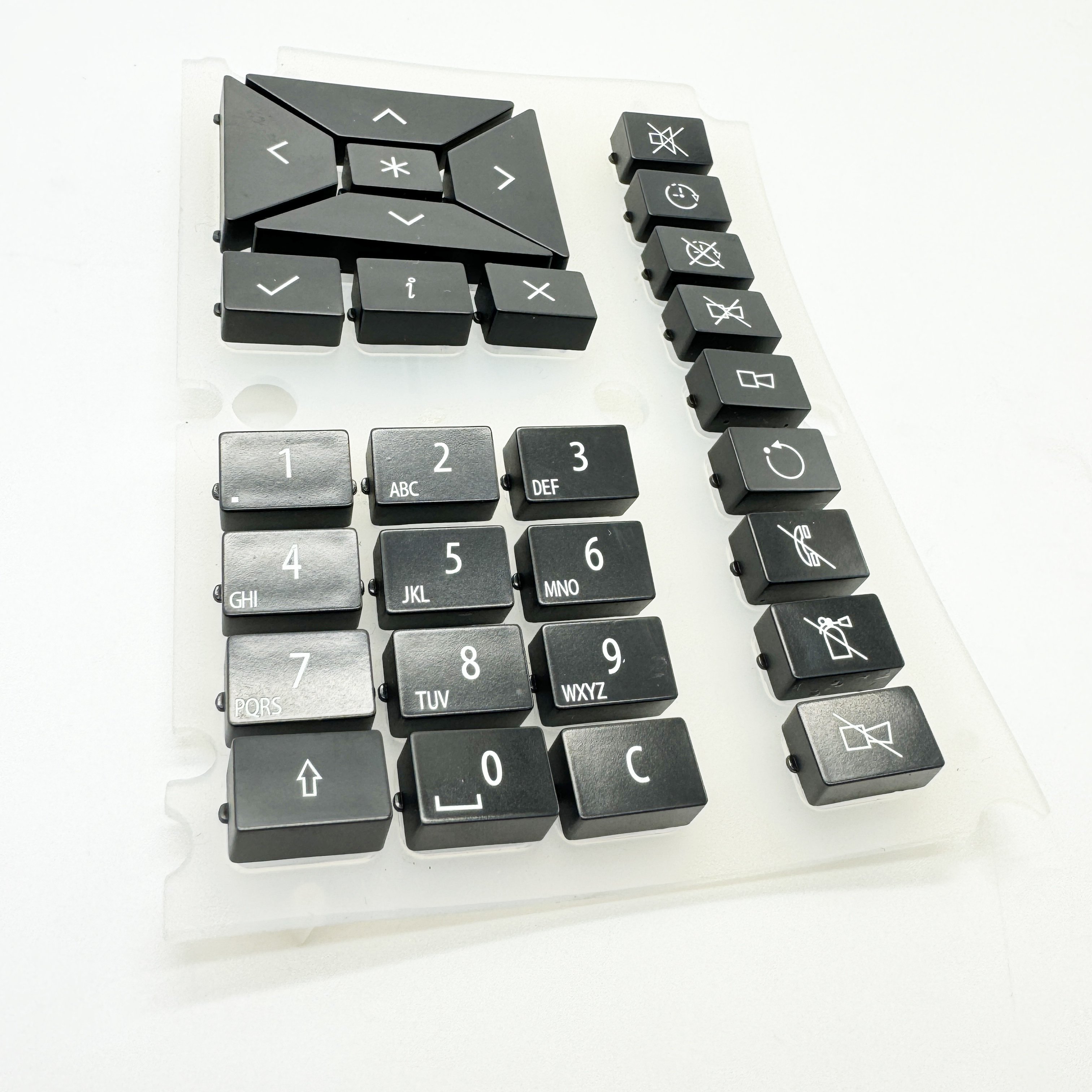 OEM ODM Medical Equipment Silicone Buttons Keyboard Customized Rubber with Advanced Silk Screen Printing Technology