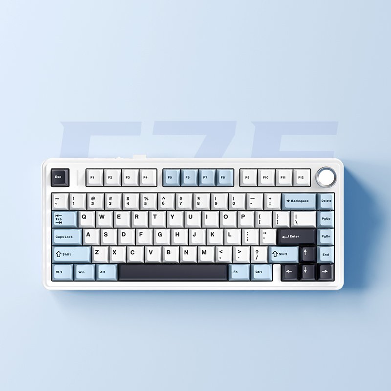 AULA F75 RGB LED Light OEM Logo Custom Gaming Keyboard USB 3.0 & 2.4G Wireless 75% PC Computer Mechanical Switch in English