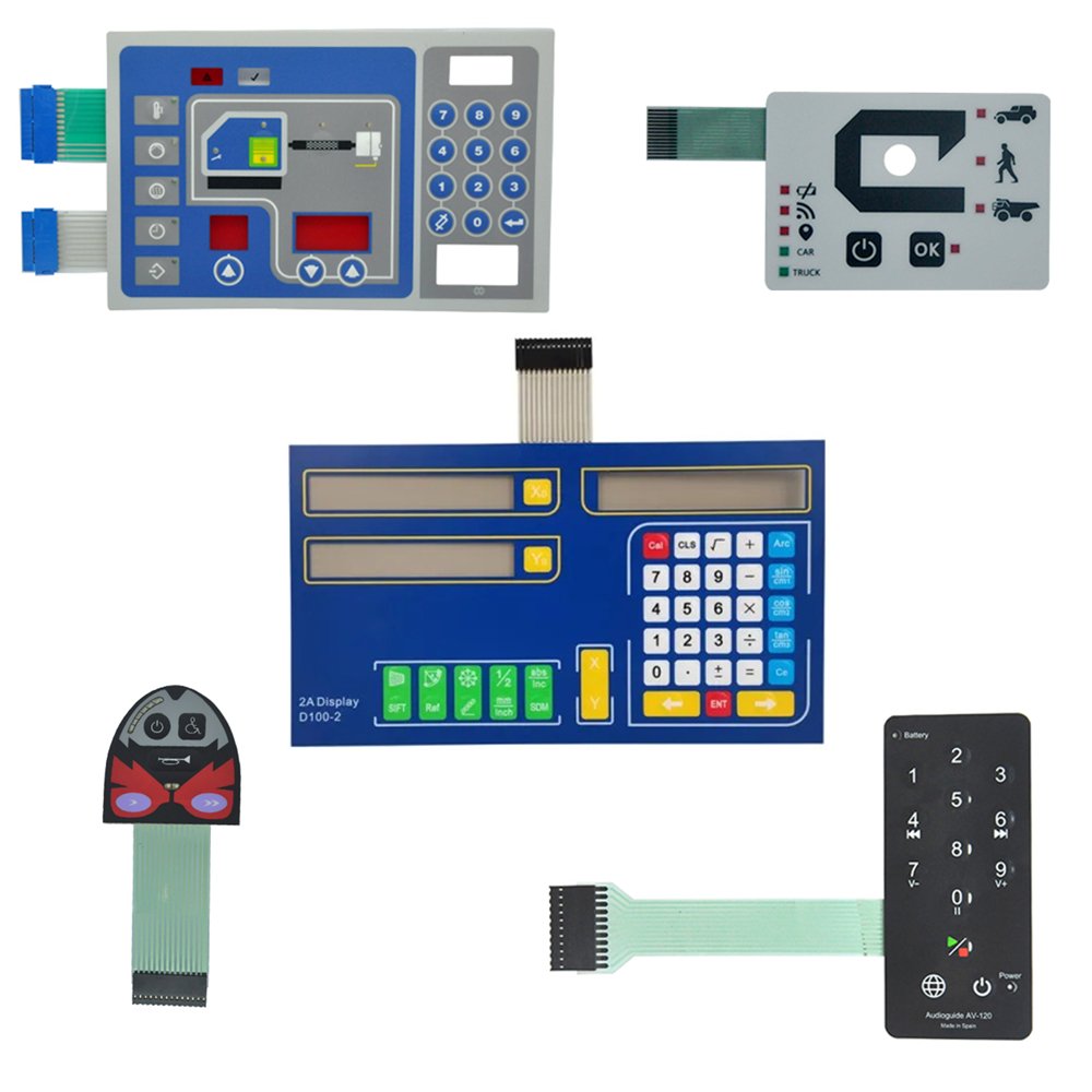 Customized fuel dispenser matrix keyboard membrane switch 16-key embossing touch keyboard switch
