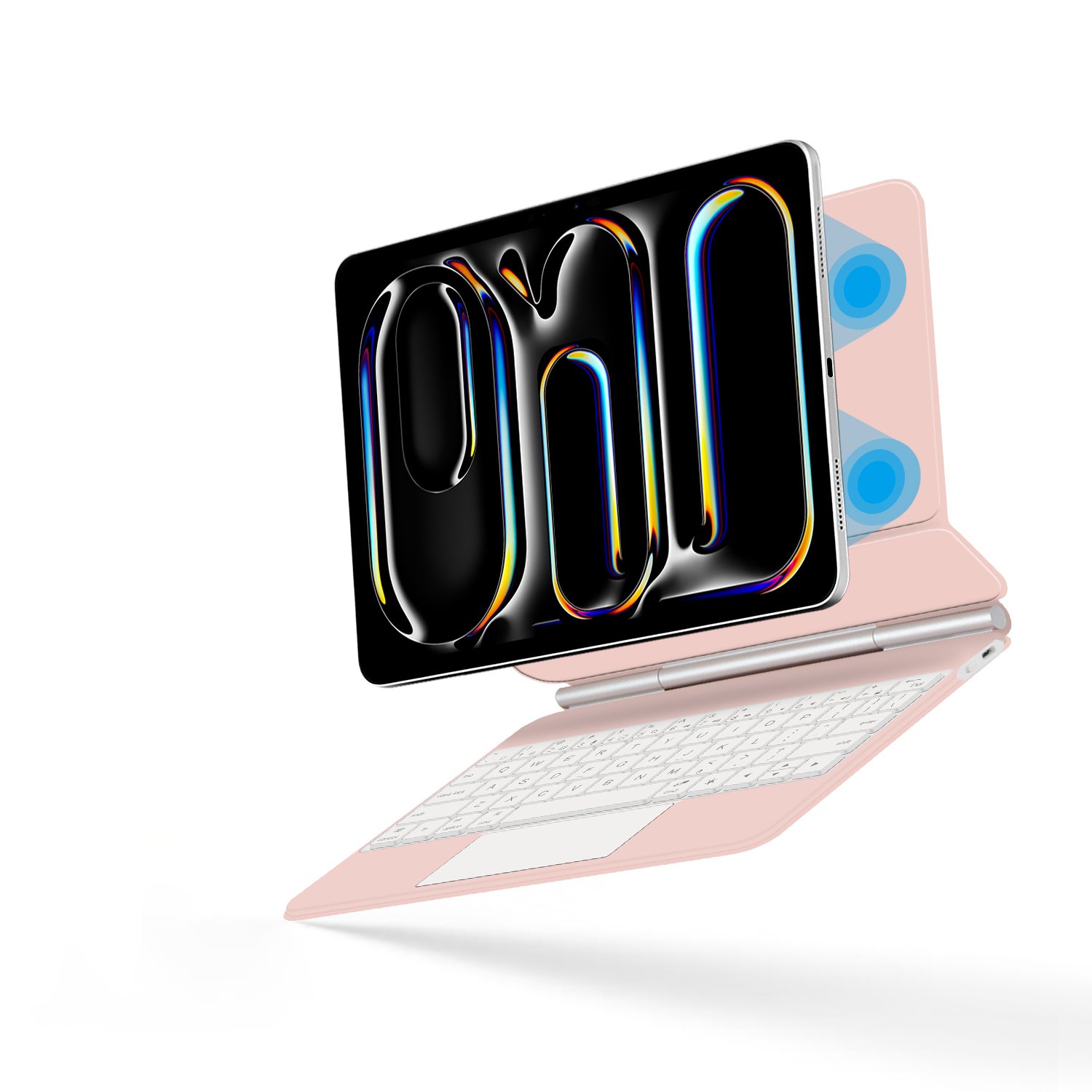 Tablet Keyboard Case Wireless Keyboard Stand Cover with Digital Display for iPad pro 11 13