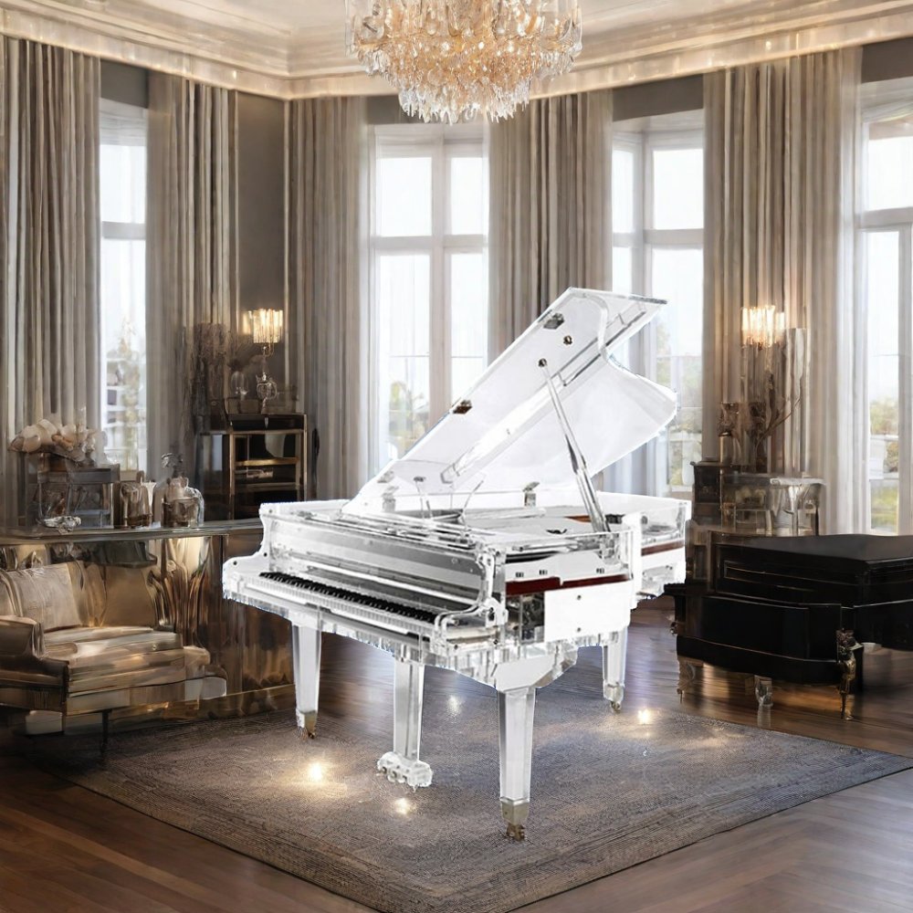 Promotion Price Luxury 88-Key Professional Mechanical Transparent Grand Acrylic Crystal Piano