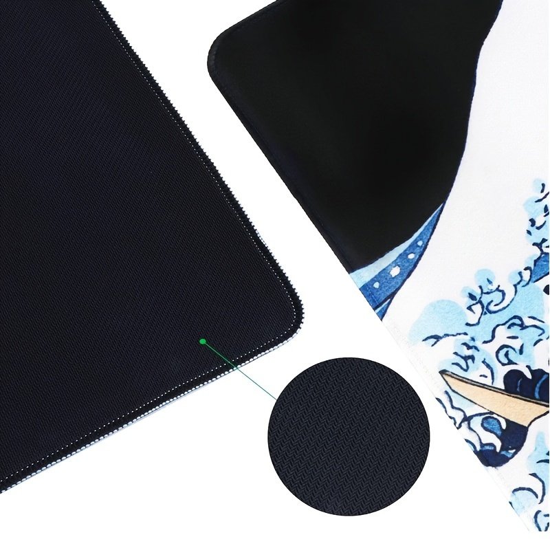 Japanese waves Large Gaming Mouse Pad Desktop Mousepad Gamer Non-Slip Rubber For Computer Office Keyboard Table Carpet Mat Cover