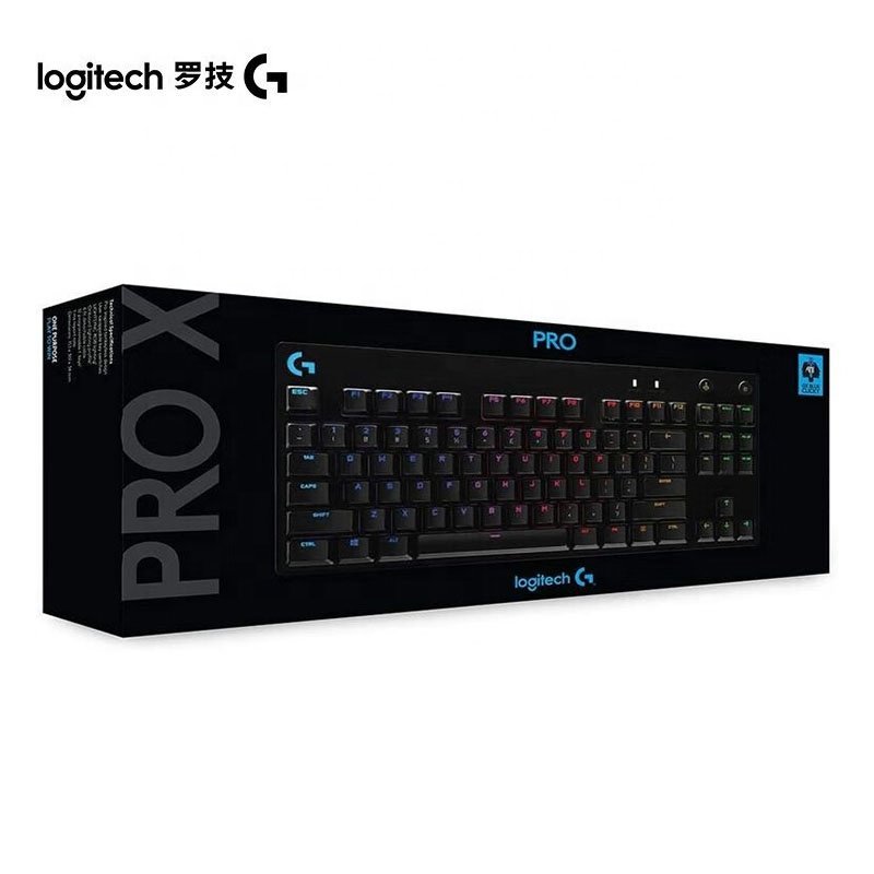 Original Logitech G Pro X Keyboard CM-KB0143B Wired USB 87 Keys Gaming Mechanical Keyboard Waterproof Detachable Cable Keyboard