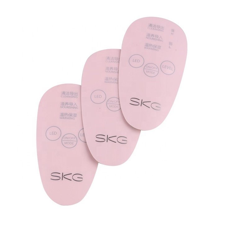 Deson low moq custom silk print front control button keyboard design keypad switch panel overley sticker membrane panel