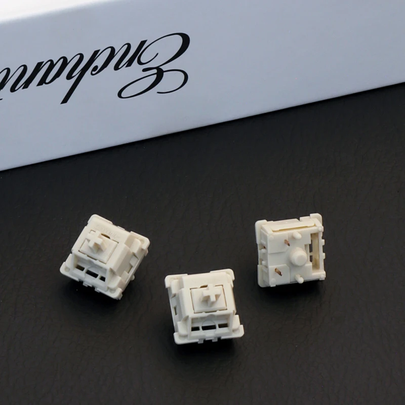 MMD Ice Cream Milk White Complete POM Linear Keyboard Switches 5 Pins 45g
