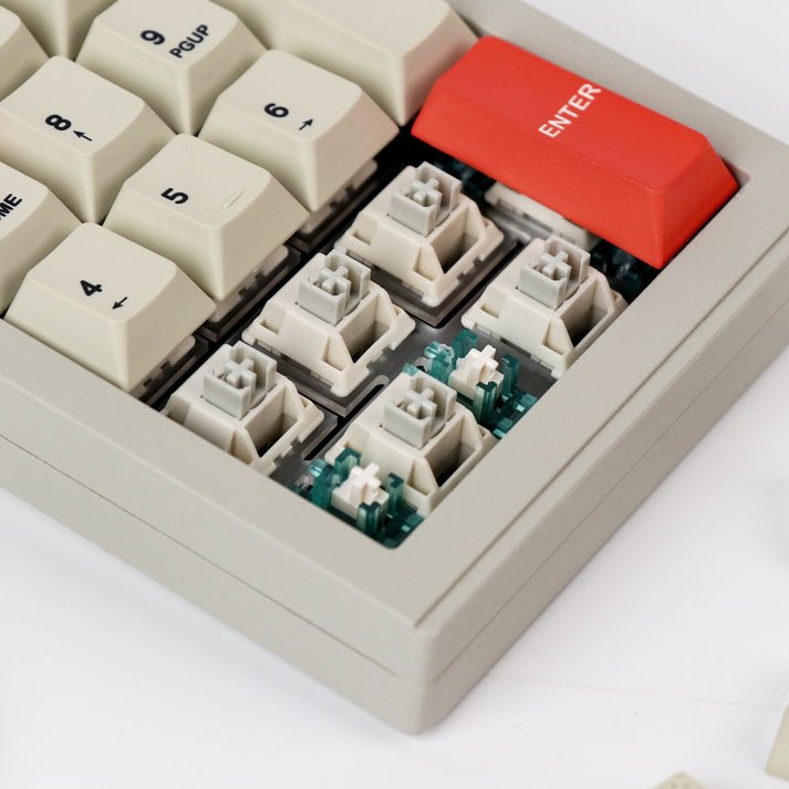 CIDOO V21 number pad Quake matte switch VIA Mechanical Keyboard 33 Keys Gasket triple mode matte switch cnc aluminum case