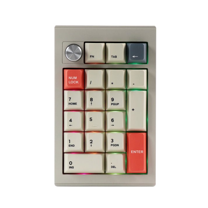 CIDOO V21 number pad Quake matte switch VIA Mechanical Keyboard 33 Keys Gasket triple mode matte switch cnc aluminum case