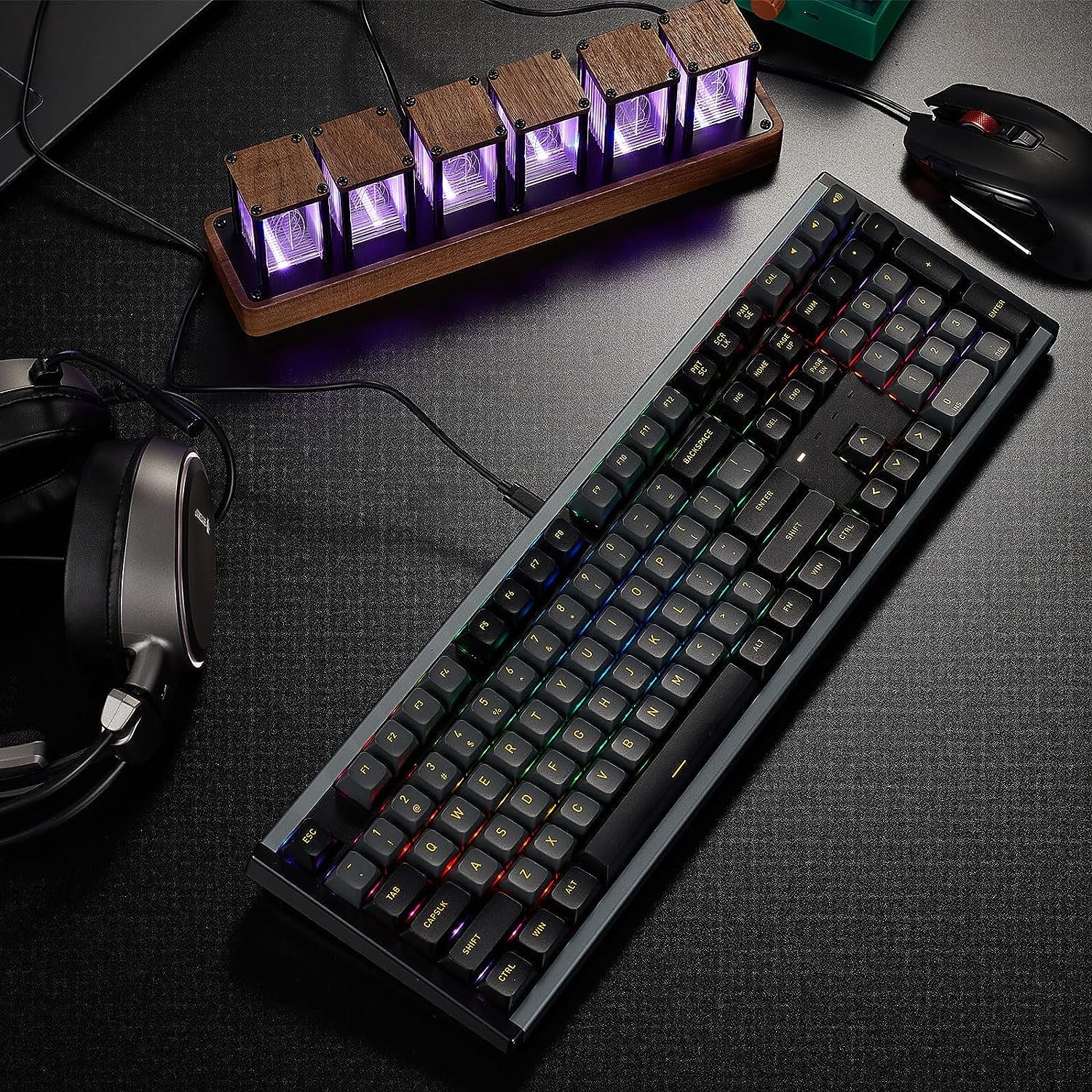 Hexgears I5 USB Mechanical keyboard Customizable Mechanical Switches English, gaming keyboard Wired 108 keys