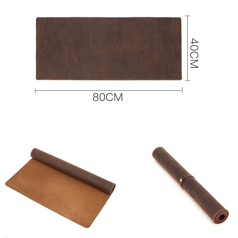 New Arrival Large Mousepad Keyboard Waterproof Full Grain Leather Desk Mat Computer Office Table Cover For Gift