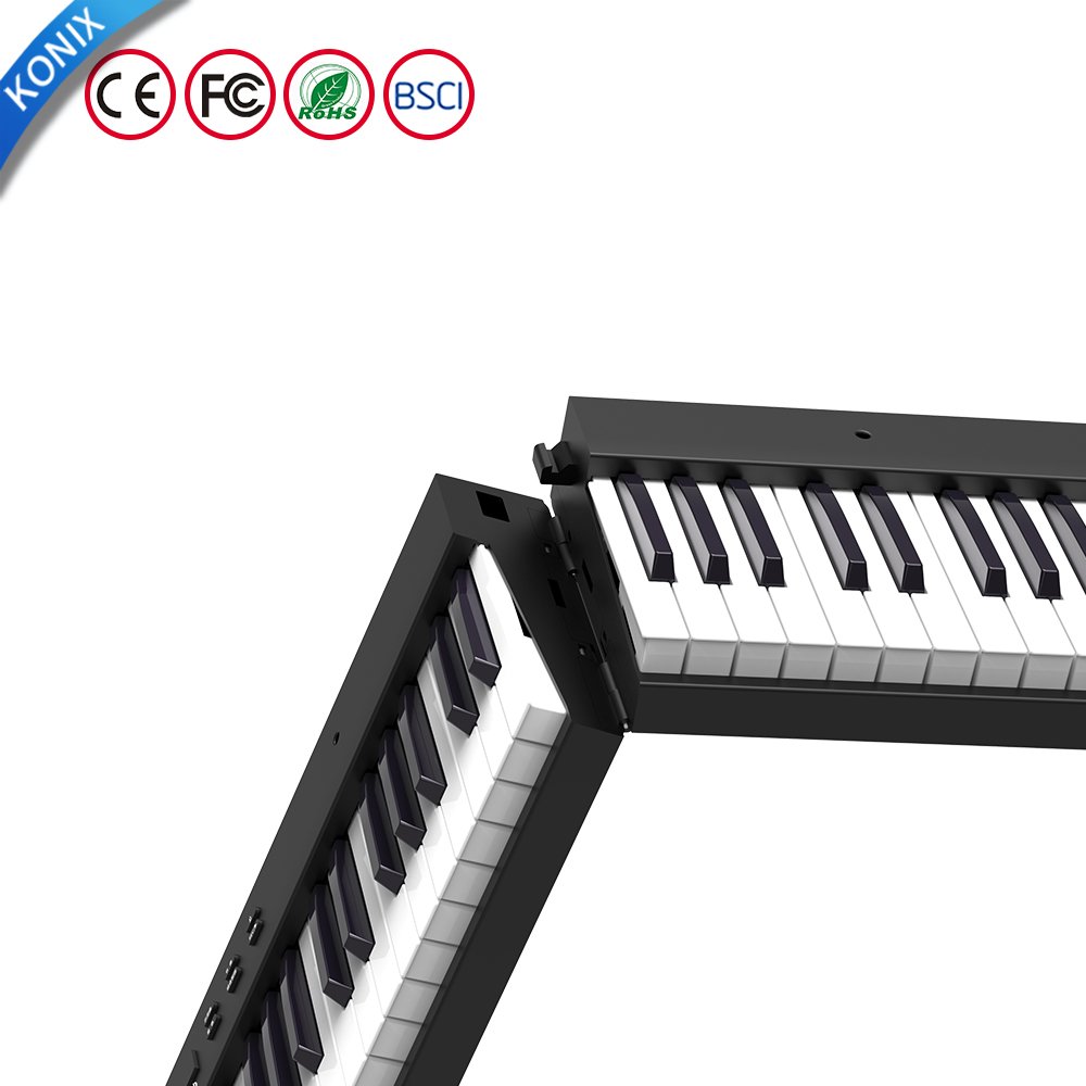 Famous China folding digital keyboard with speakers and battery high-quality portable piano for beginners and kids