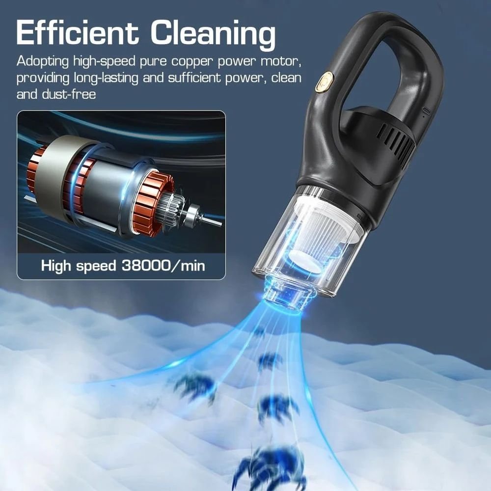 Multifunction Small Portable USB Rechargeable Strong Suction Cordless Handheld Electric Home Car Vacuum Cleaner For Wet And Dry