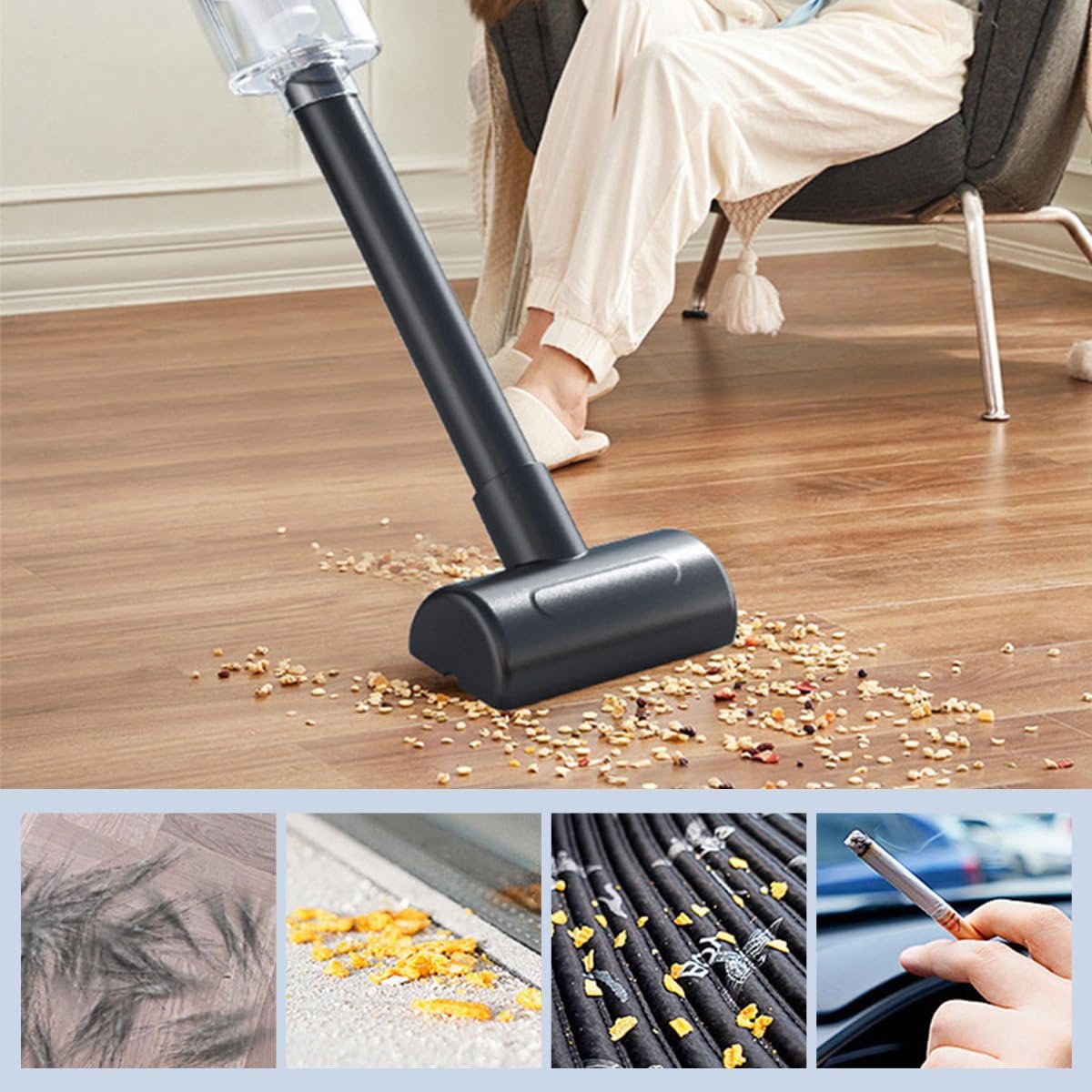 Multifunction Small Portable USB Rechargeable Strong Suction Cordless Handheld Electric Home Car Vacuum Cleaner For Wet And Dry