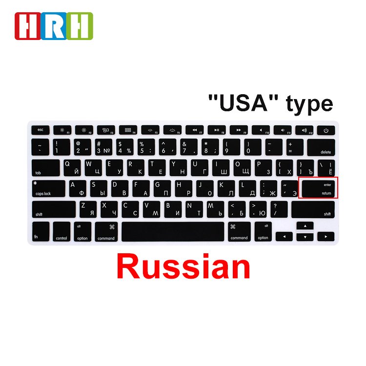 Multilingual Silicone Keyboard Cover for MacBook Air 13"15" 2023/for MacBook Pro 15"17" A2941 A2779 A1466 A2337 A2141 A2159