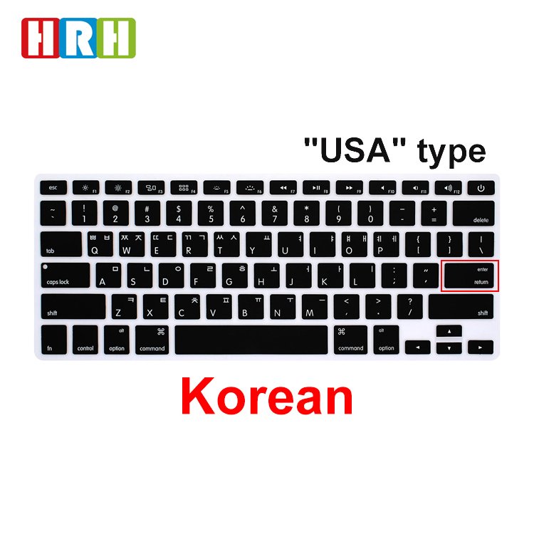 Multilingual Silicone Keyboard Cover for MacBook Air 13"15" 2023/for MacBook Pro 15"17" A2941 A2779 A1466 A2337 A2141 A2159