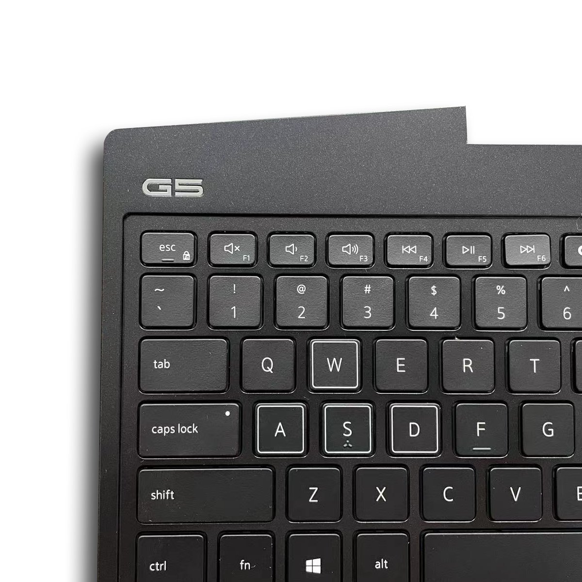 New palm rest large shell C protective cover for replacement parts of Dell Inspiron G5s laptop, with keyboard