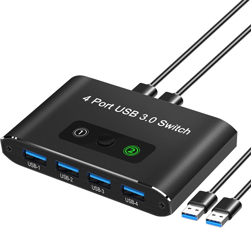 USB3.0 Audio Video converter switch computer monitoring USB 4 in 1 out keyboard mouse USB sharing 4K Laptop PC Switch HDM1