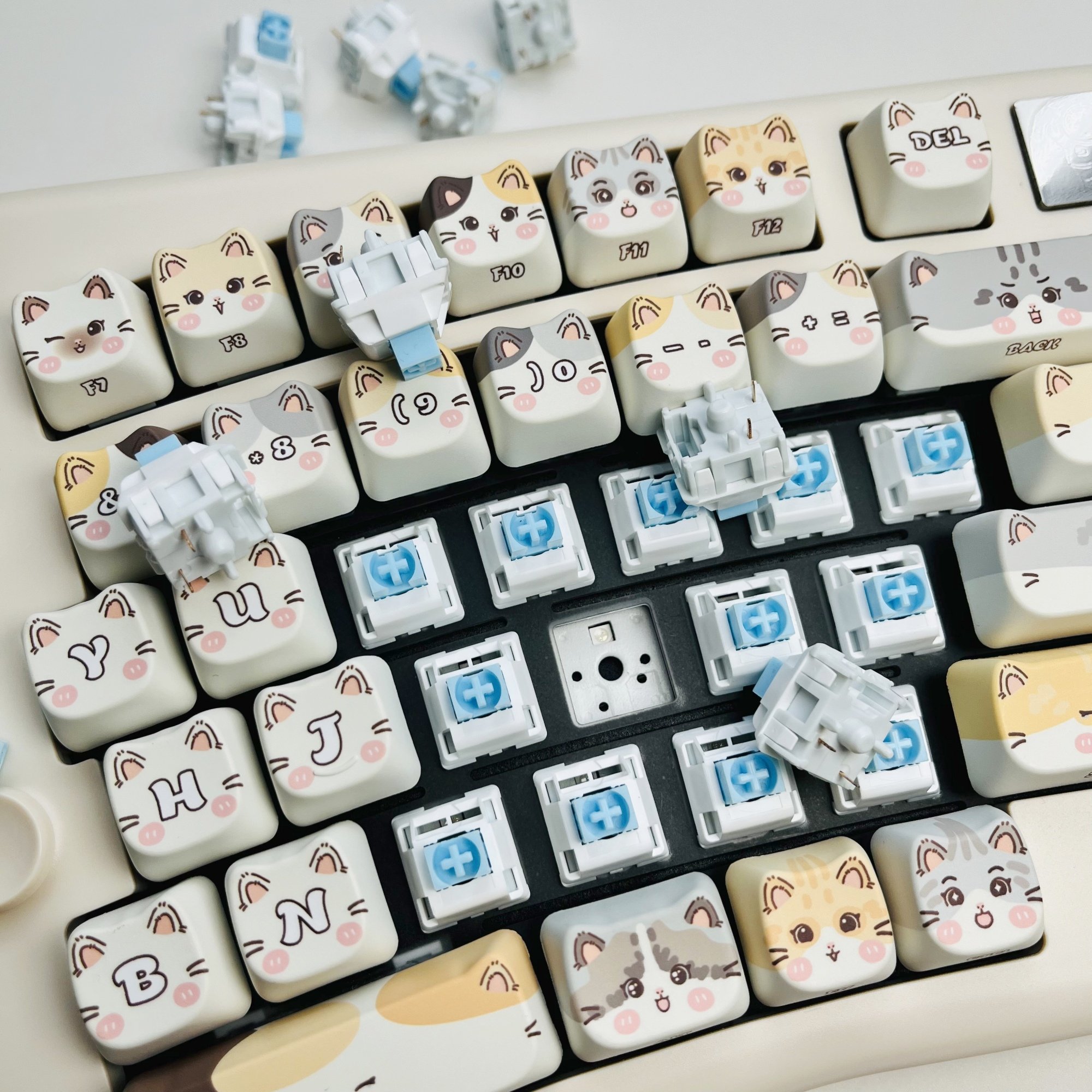 Snow Leopard Switch 5pin 40g Linear Switch MX Stem Compatible with Mechanical Keyboard Factory Pre-lubed