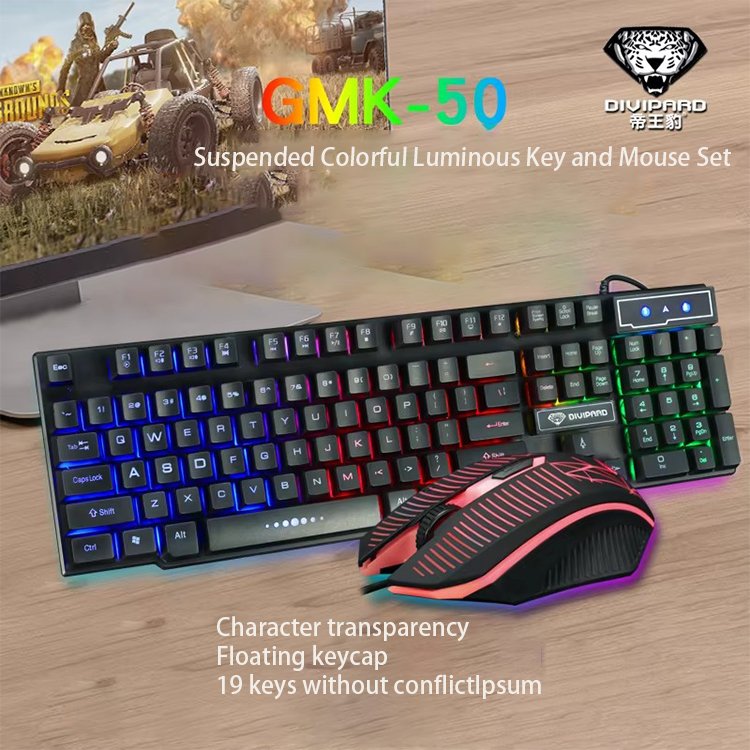 New Arrival Gaming Keyboard And Usb Wired Mouse Set Gaming Mechanical Keyboard Set