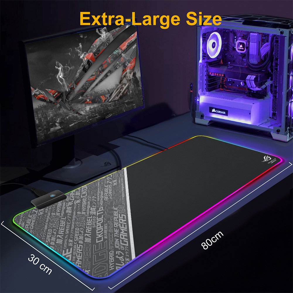 Wireless Charging Rgb Gaming Mouse Pad Led Mouse Mat 800x300x4mm Multi Function 15w Wireless Charger Rgb Mouse Pad