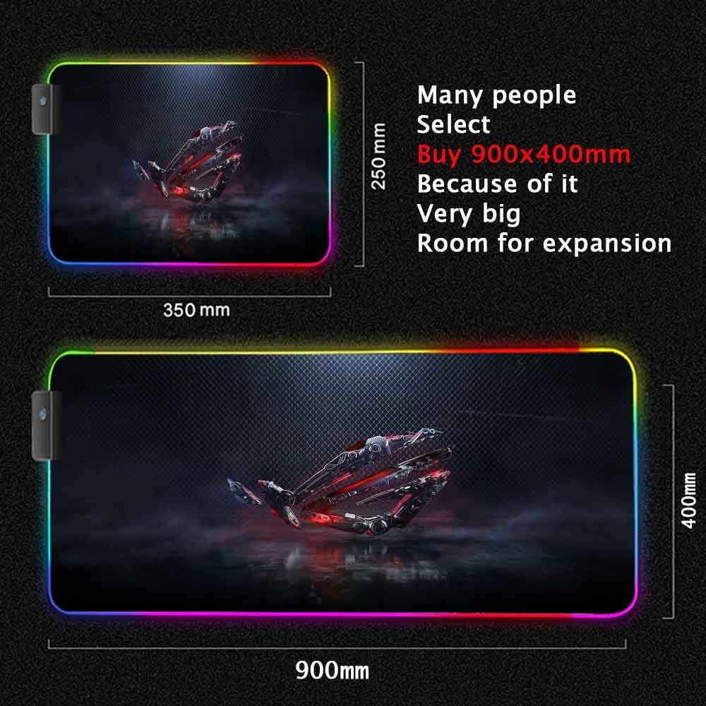 Wireless Charging Rgb Gaming Mouse Pad Led Mouse Mat 800x300x4mm Multi Function 15w Wireless Charger Rgb Mouse Pad