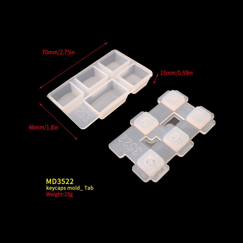LOVE RESIN diy keycap silicone mold mechanical keyboard key pulle resin keycap cover cat claw mirror glue mold