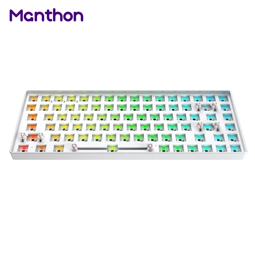 CIY TES84 75% Tester 84 Keys DIY Aluminum Frame ABS Case Metal Plate Hot Swappable RGB Mechanical Keyboard Kits