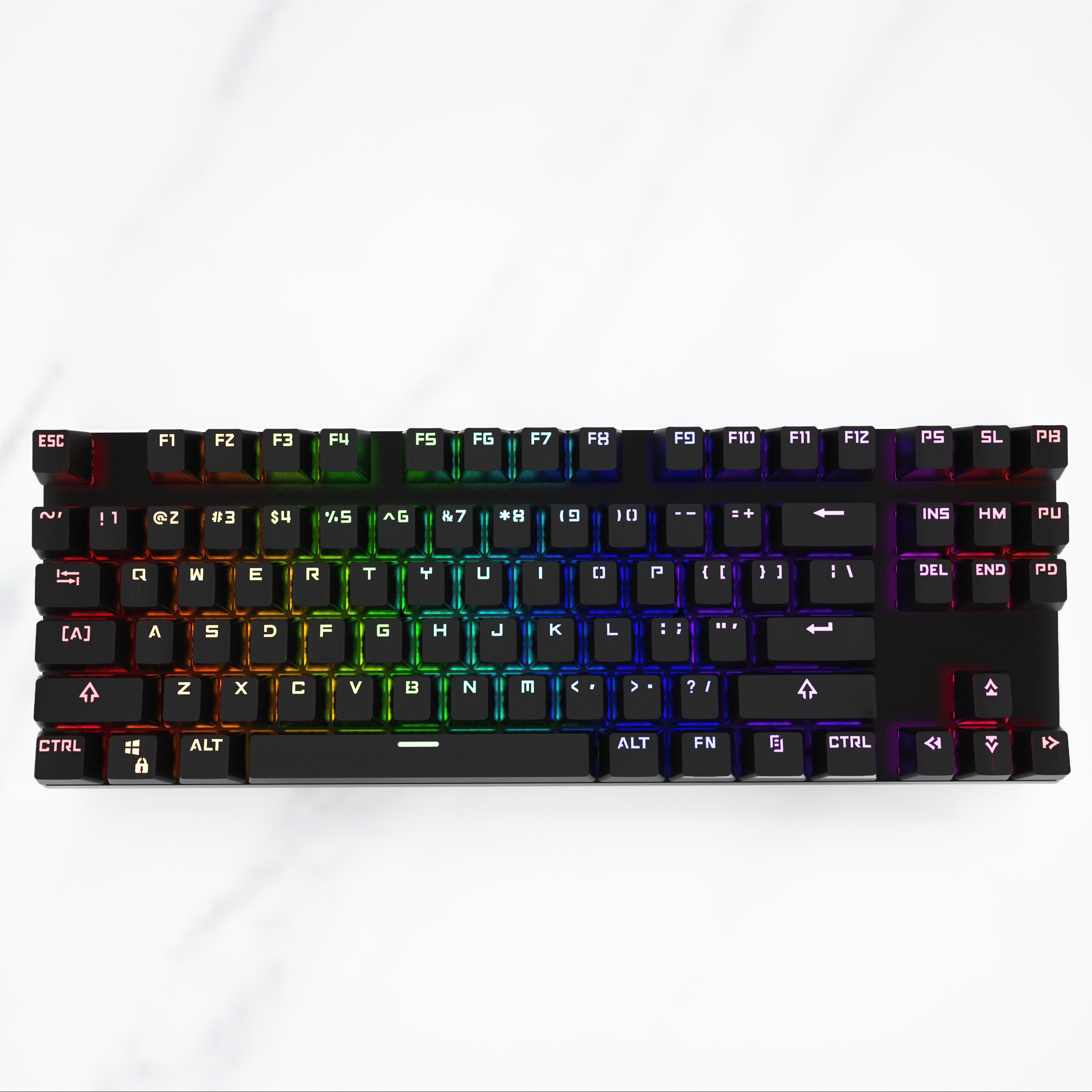 Mechanical Keyboard RGB Wired Sample Usb Desktop USB 2.0 ABS Plastic Factory Supply Wholesale High Quality Cheap Basic Black