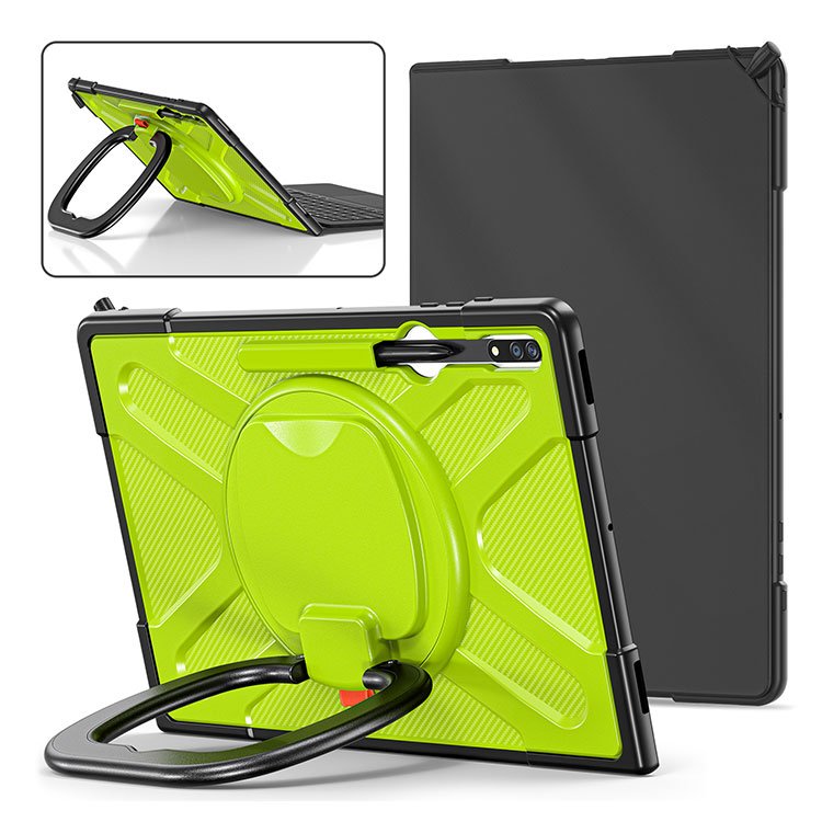 Rugged Protective Tablet Case for Samsung S8 Ultra X900 X906 Case With Pencil Holder Kickstand And Handle
