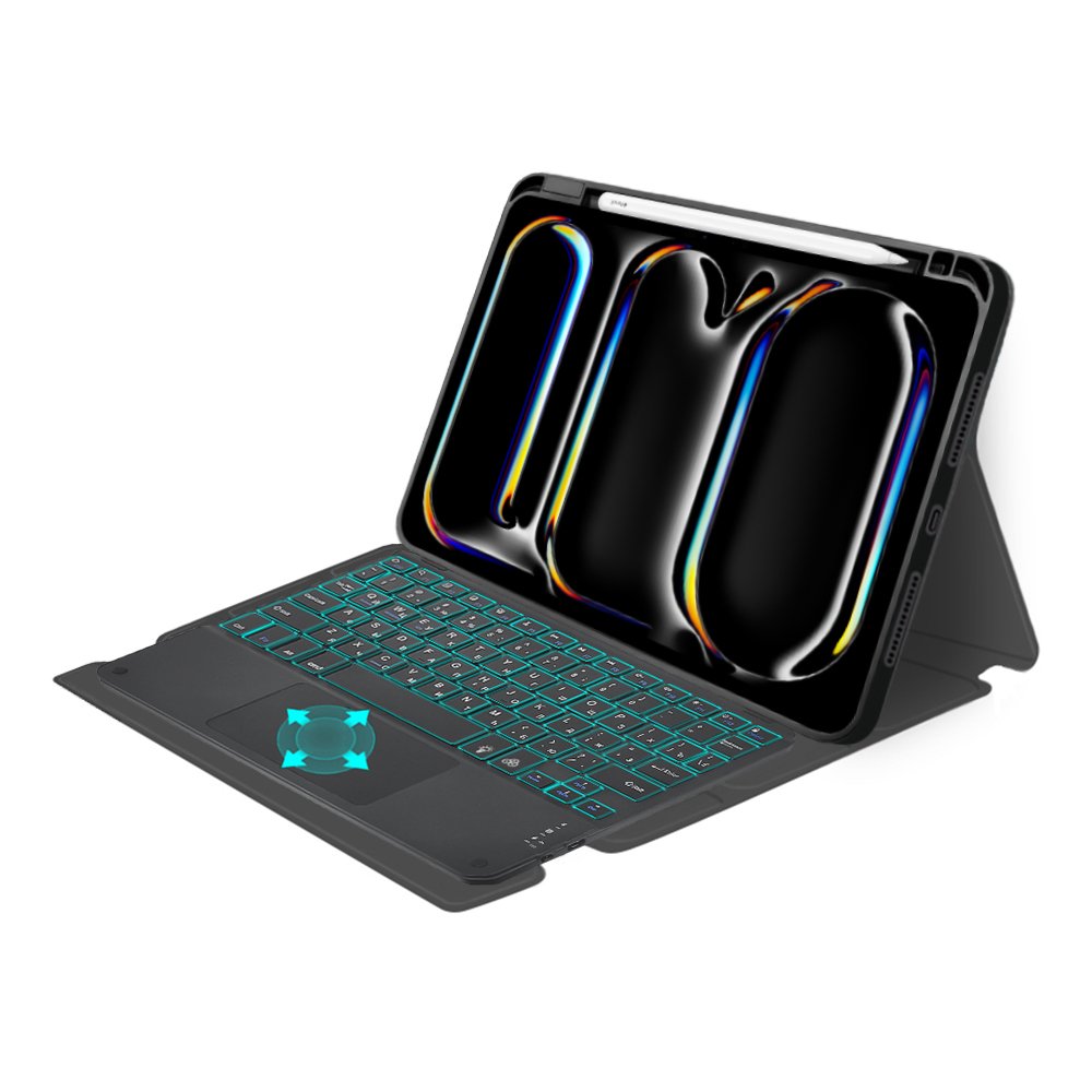 OEM Customized wireless Keyboard case for ipad pro 13 2024 touchpad wireless backlit keyboard factory wholesales