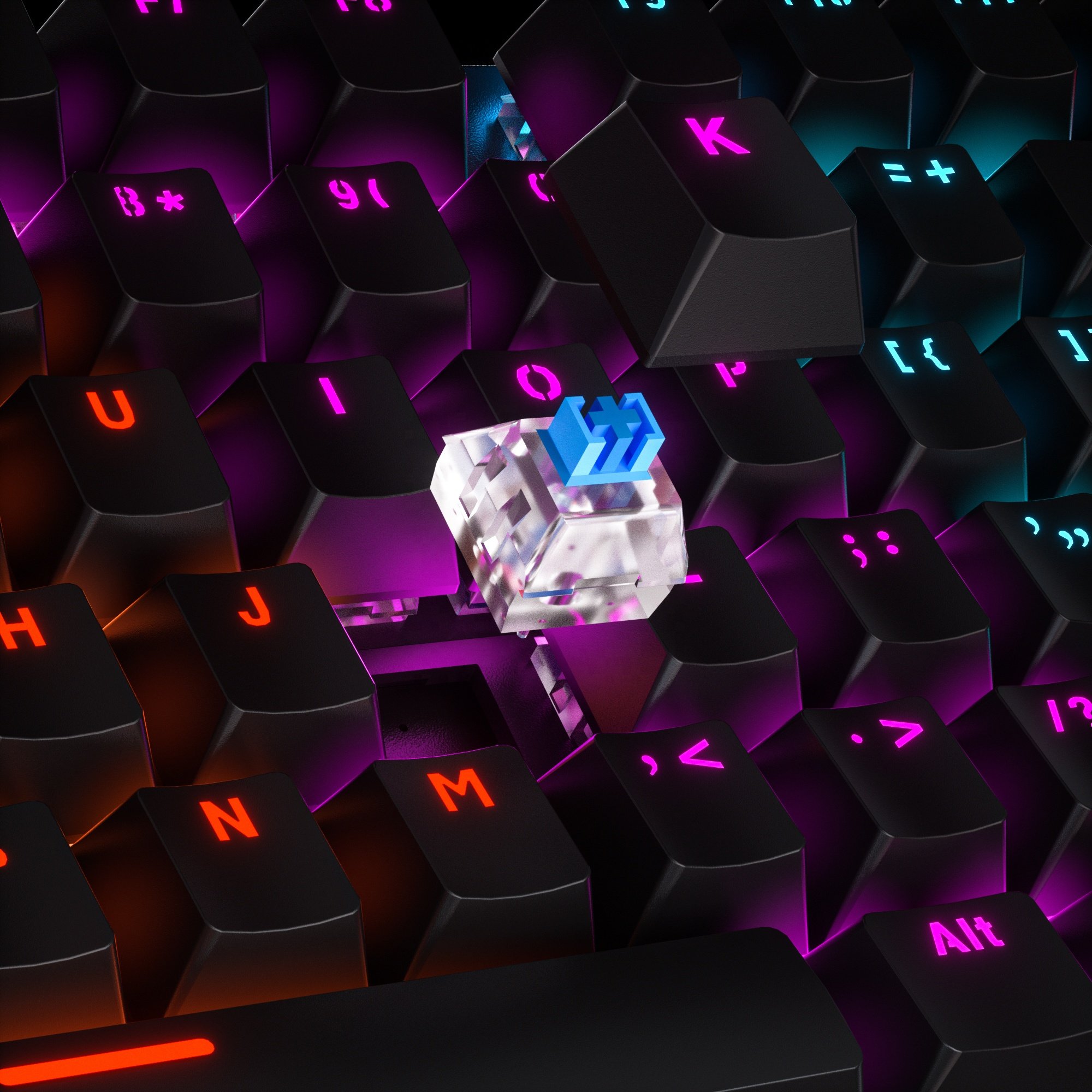 2024 High Quality Three-Mode Chaining RGB Light Wireless Gaming PC Mechanical Keyboard with USB Interface Wired Keyboard