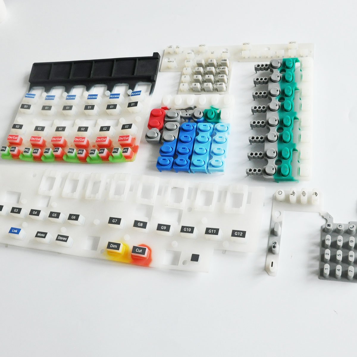 Custom Flat Membrane Switch Button Made Silicon Home Appliance Silicone Rubber Radium Engraving Technology O Ring Moulding