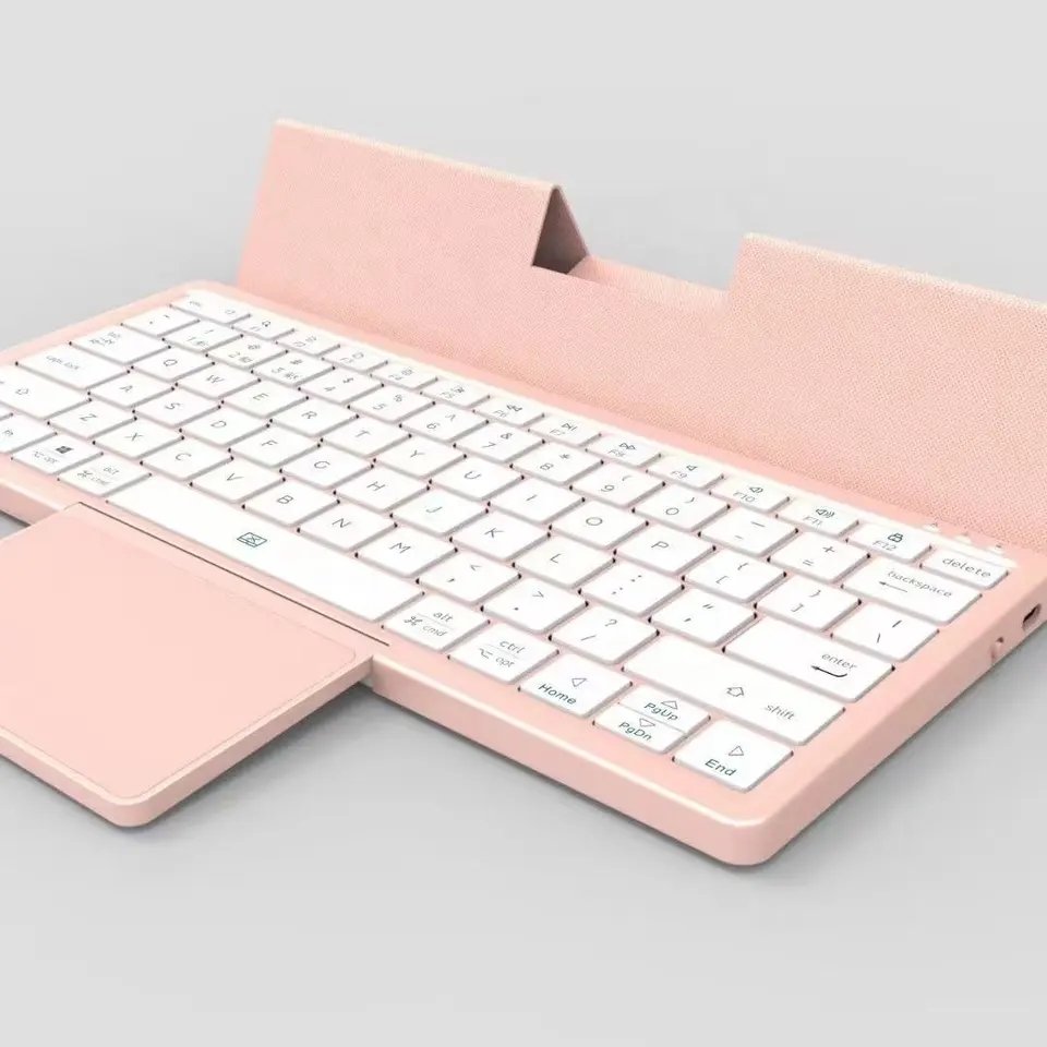 Hot Sales Mobile Aluminum Folding Mini Touchpad Wireless Keyboard for Apple Tablet PC Smartphones