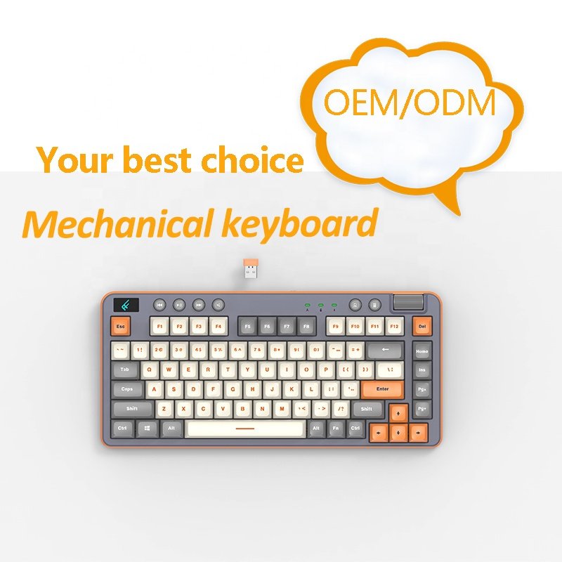 Backlit Mechanical Gaming Keyboard Bluetooth Keyboard Ergonomic Keyboard Play Games FK98 RGB USB Wired & Wireless 2.4ghz 82 Keys