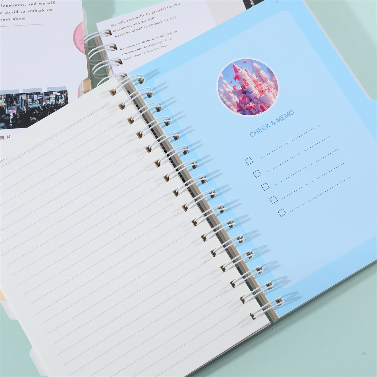 2024 2025 Custom Logo Notebook Custom Printing Journal Notebook Custom Spiral Planner Journal Notebook