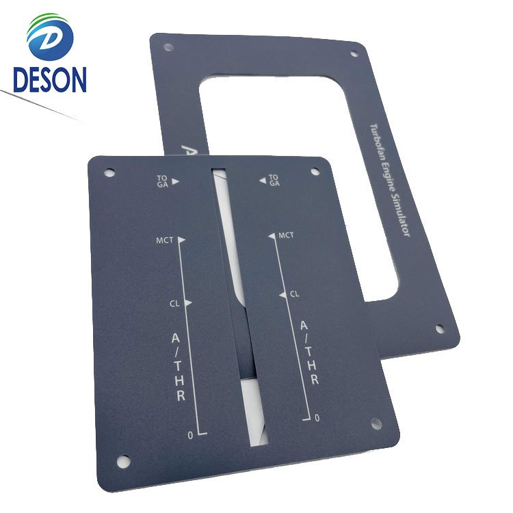 Deson Reverse Printed Velvet Polycarbonate Film Label Control Front Panel Sticker Membrane Touch Panel 3M Graphic Overlay