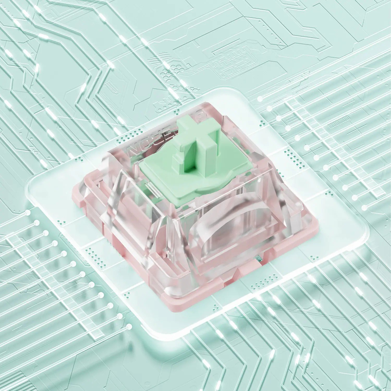 GATERON Dual-rail Magnetic Jade Mini E Switch RGB gaming mechanical DIY gaming customized hall sensor keyboard switch