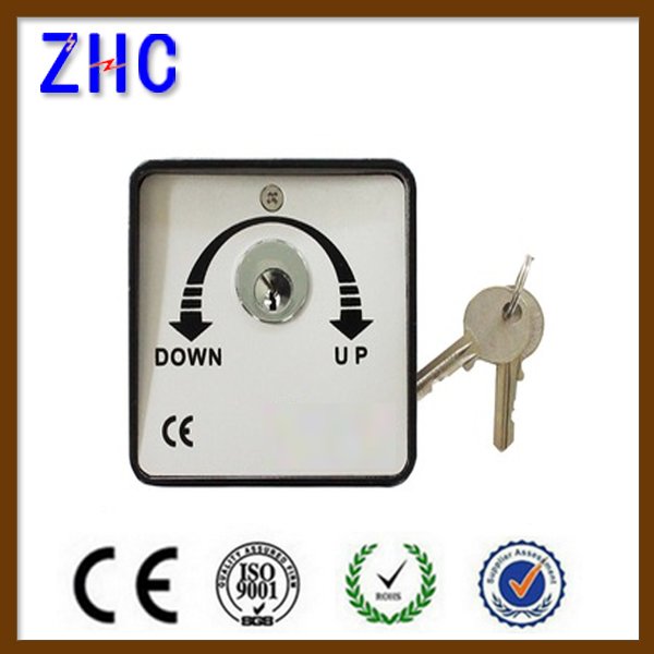 Waterproof shutter key switch for open and close rolling shutter