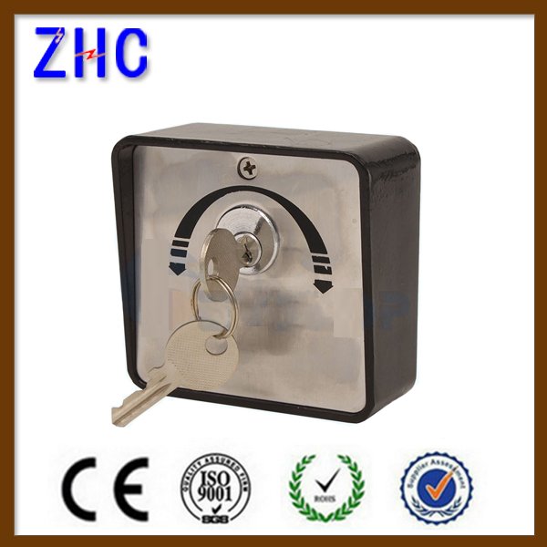 Waterproof shutter key switch for open and close rolling shutter