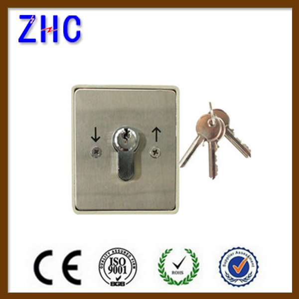 Waterproof shutter key switch for open and close rolling shutter