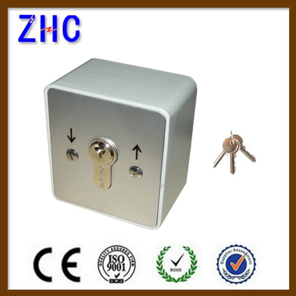 Waterproof shutter key switch for open and close rolling shutter