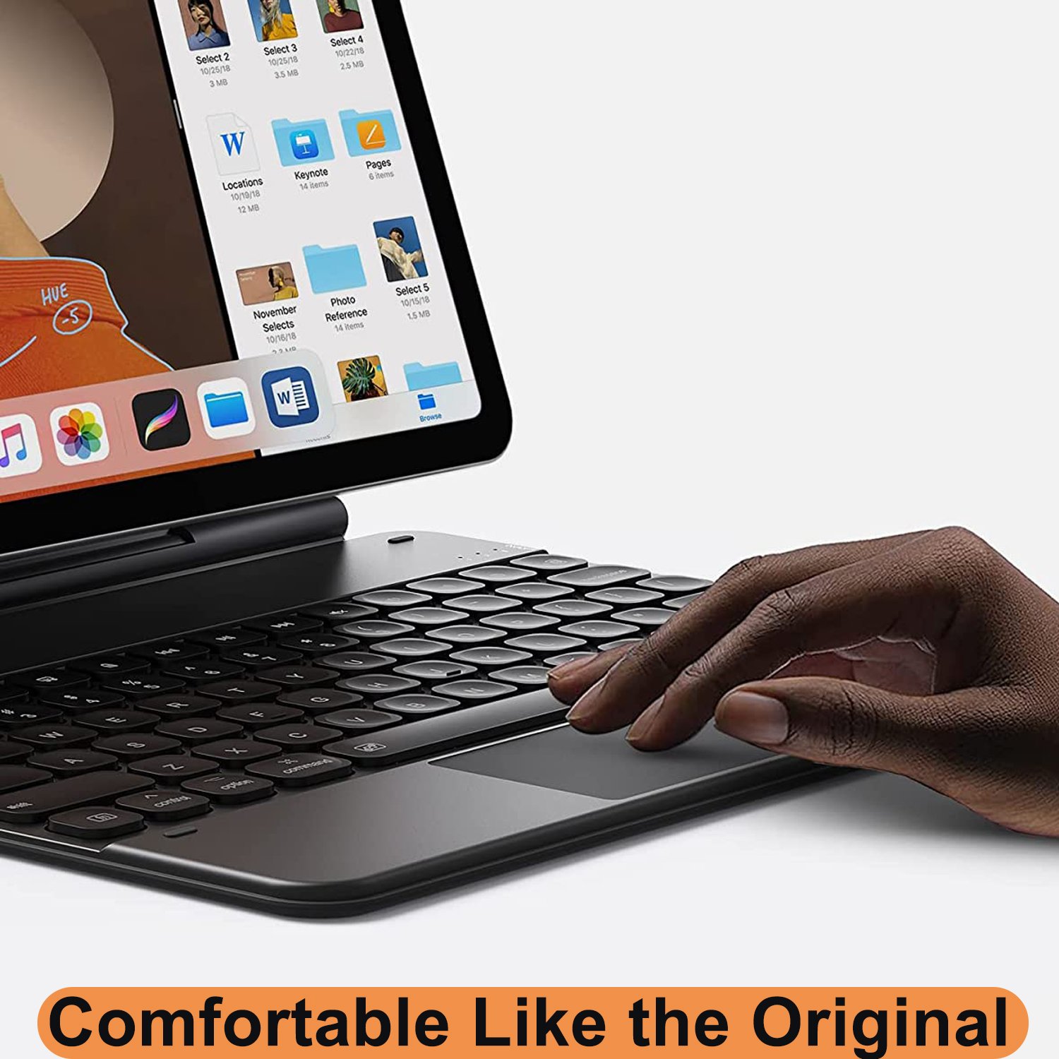 KOZH 2022 New 7 Color Backlight Shortcut Bluetooths Magic Keyboard Compatible with iPad Pro 12.9-inch(5th/4th/3rd Generation),