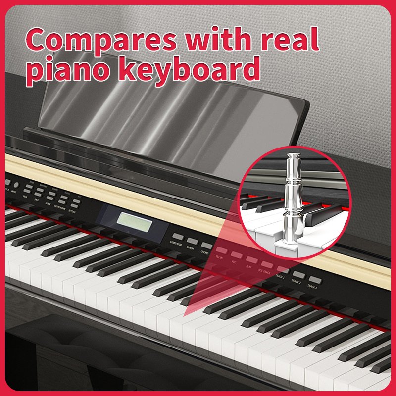 KIMFBAY upright piano musical keyboard electric piano 88 keys digital piano 88 weighted key